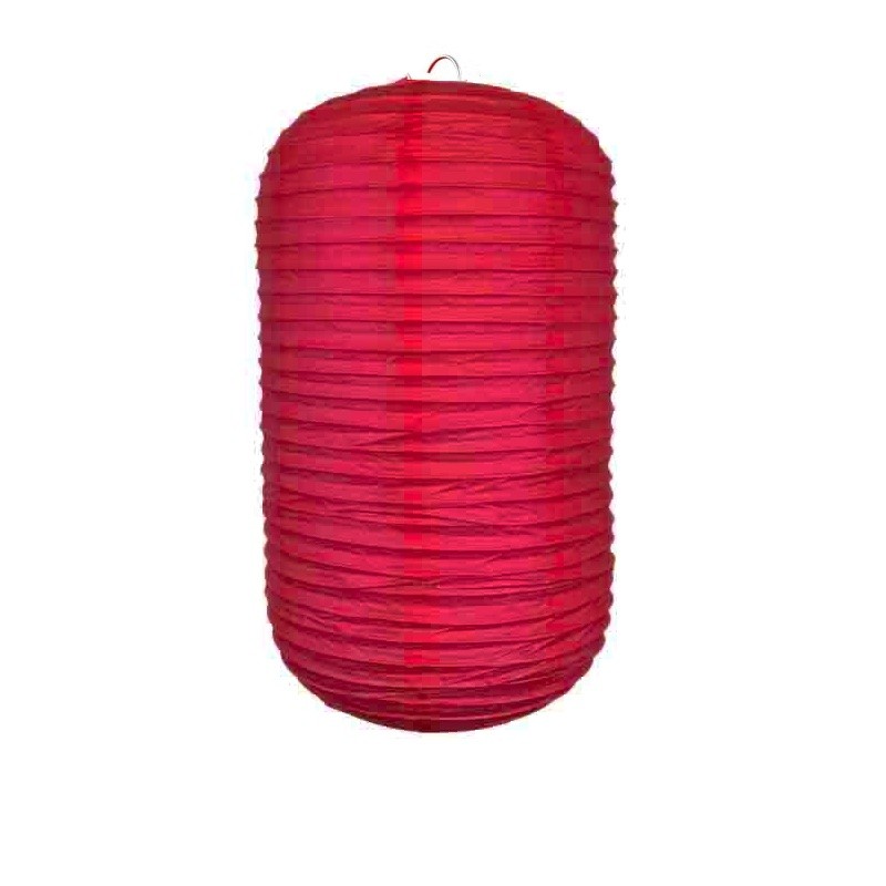 Lampion party, japoński, dekoracyjny, owalny, czerwony 33x21cm