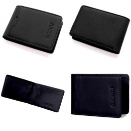 RFID kožená peňaženka, pánska, úzka