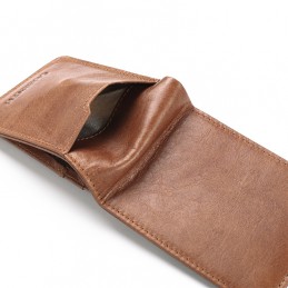 RFID kožená peňaženka, pánska, úzka