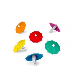 Jelölő party esernyő, üveg és bögre jelölő, 6 db -os csomag