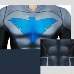 Pánsky celotelový oblek zentai, party kostým hrdina Batman