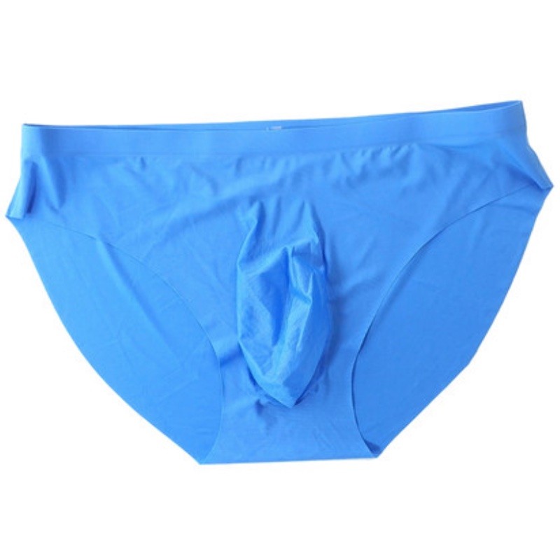Férfi varrat nélküli Ice Silk alsónadrág, ultravékony, anatómiailag formált