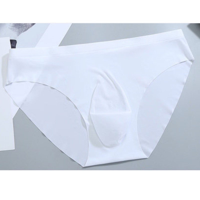 Férfi varrat nélküli Ice Silk alsónadrág, ultravékony, anatómiailag formált