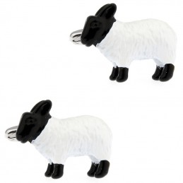 Manžetové gombíky biela ovečka, ovce