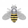 Brošňa včela medonosná, včielka s perlou