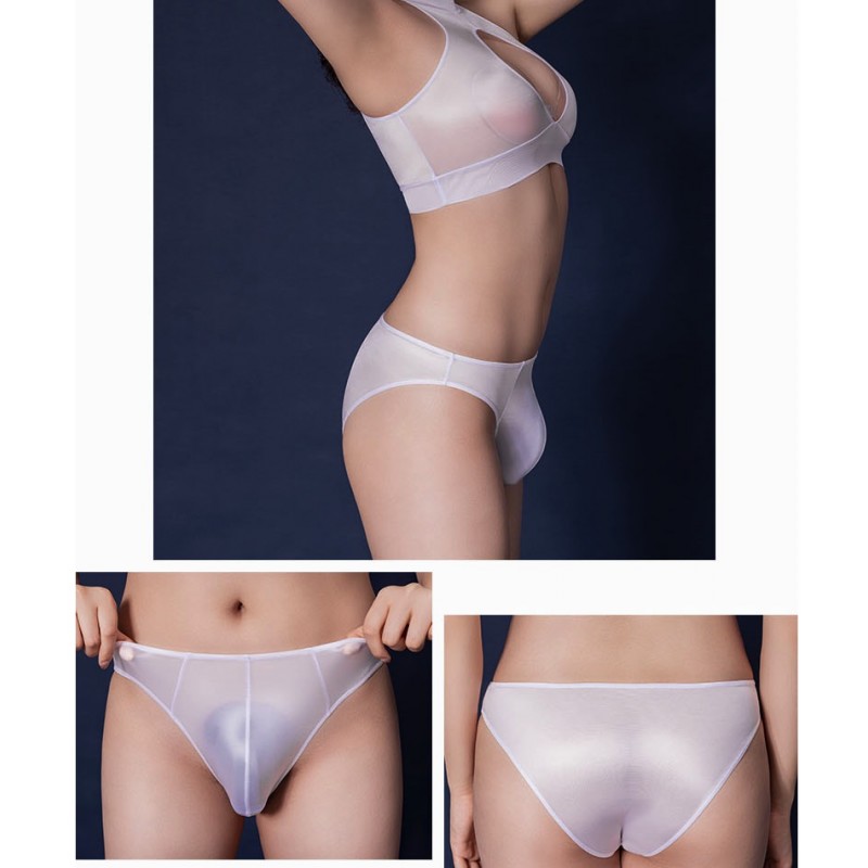 Transgender, ladyboy bielizna półprzezroczysta
