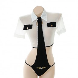 Erotyczny seksowny kostium, body stewardessa