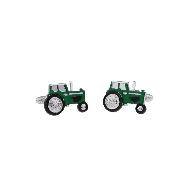 Manžetové knoflíčky traktor John Deere, pro zemědělce, farmáře