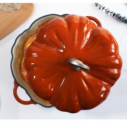 Liatinový hrniec na varenie, pečenie Orange Pumpkin