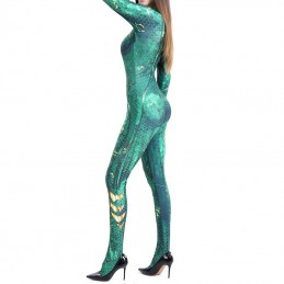Dámský party karneval kostým, catsuit Mera, Aquaman, princezna Xebel