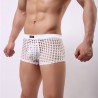 Wyjątkowe perforowane bokserki męskie, które mają bardzo wyrafinowany wygląd i z pewnością zainteresują wszystkich fanów nietradycyjnej bielizny męskiej. Perforowane bokserki są wykonane z przyjemnego i elastycznego materiału, dzięki czemu są wygodne w noszeniu.