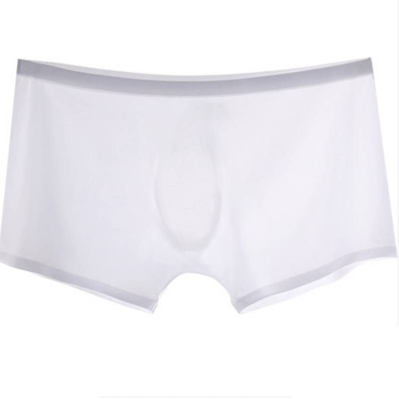 Ice Silk varrat nélküli férfi boxer, ultra vékony, anatómiailag formált