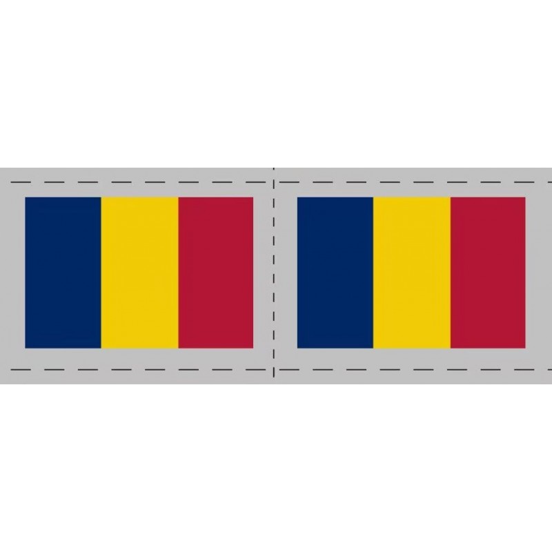 Ideiglenes felragasztható tetoválás rajongóknak Románia zászló, Románia, RO