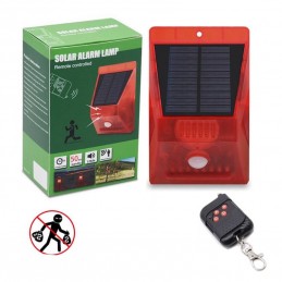 Venkovní bezpečnostní bezdrátové solární LED světlo, pohybový alarm, s dálkovým ovládáním