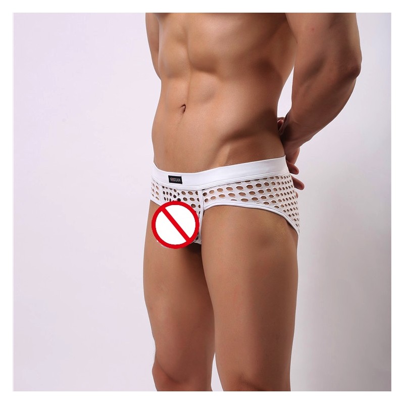 Pánske erotické rafinované dierkované slipy