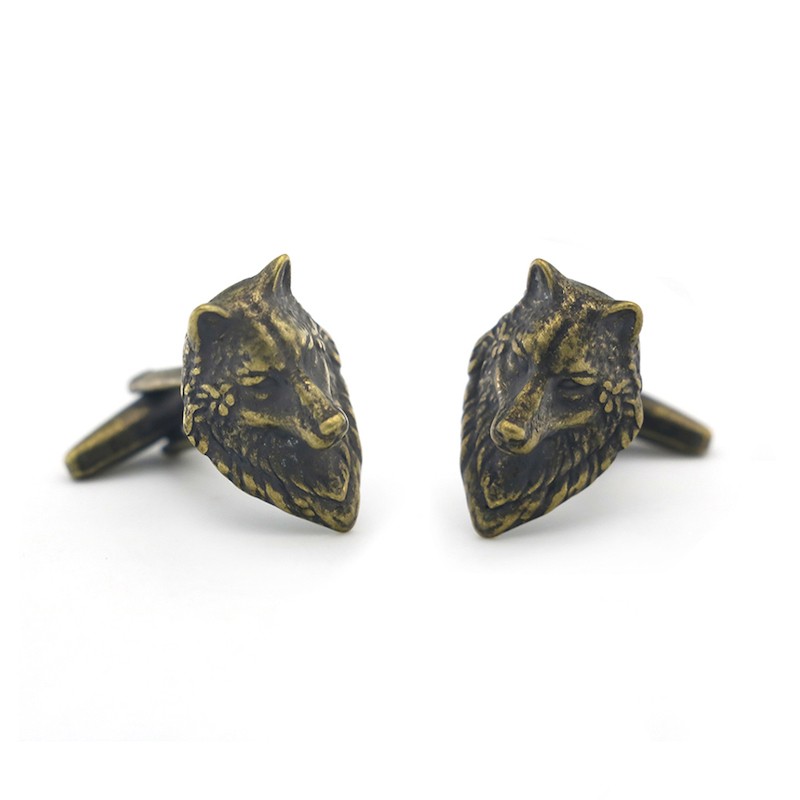 Mandzsettagombok farkasfej, farkas