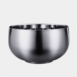 Termoizolačná dvojstenná nerezová matná miska, 13cm