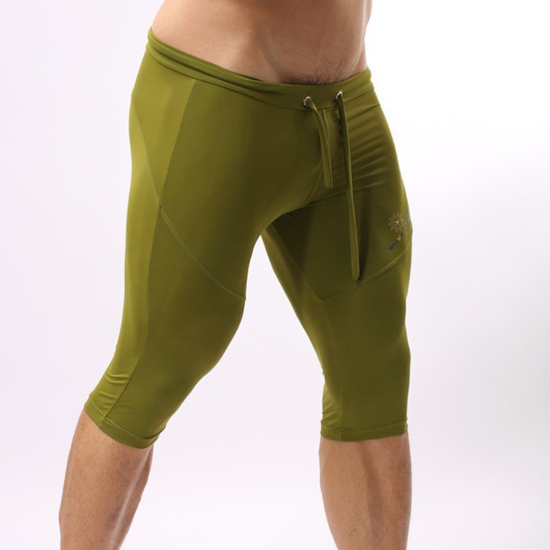 Pánské strečové funkční kraťasy, sportovní prádlo 3/4