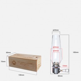 78 / 5 000 Outdoorová, cestovná plynová lampa so stojanom a nástavcom na plynovú kartušu