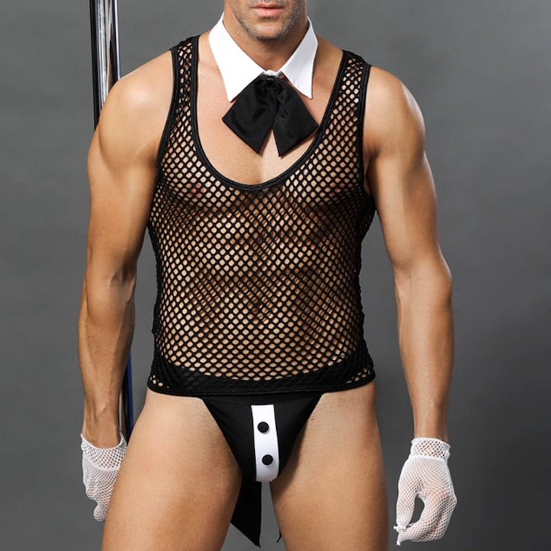 Erotyczny kostium dla mężczyzn seksowny kelner