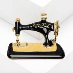 Brošňa retro, historický šijací stroj, pre krajčírov, návrhárov