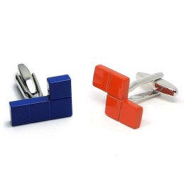 Spinki do mankietów tetris bloki L i S