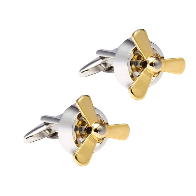 Spinki do mankietów dla pilotów, śmigło