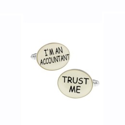 Spinki do mankietów dla księgowego