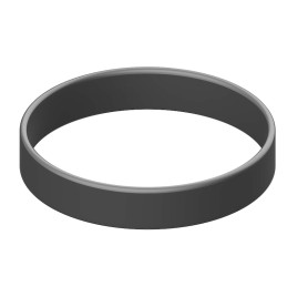 Bransoletka silikonowa bez nadruku szara