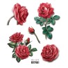 Tymczasowy, kolorowy tatuaż naklejany z motywem kwitnącej róży z płatkami. Ten tymczasowy tatuaż jest idealnym dodatkiem nie tylko dla zakochanych, doskonale uzupełni Twój letni strój i idealnie pasuje na ramię, łydkę, plecy, ramię i inne części ciała. Idealny również jako dodatek do kostiumu na imprezę tematyczną lub letnią.