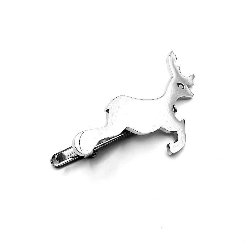 Szarvas motívumú nyakkendőcsipesz