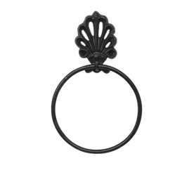 Liatinový rustikálny držiak, kruh na utierku, uterák, vintage