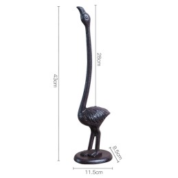 Öntöttvas rusztikus konyhai törlőkendő, flamingó, vintage