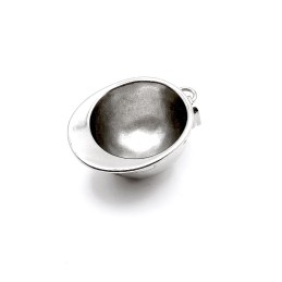 Rozsdamentes acél medál, nagy sisak, biztonsági őrnek, építésfelügyeletnek