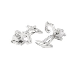 Spinki do mankietów koparka, maszyna budowlana