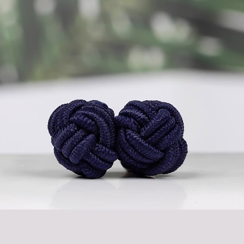 Spinki do mankietów materiałowe węzełki tanie kolorowe, ball, węzełek