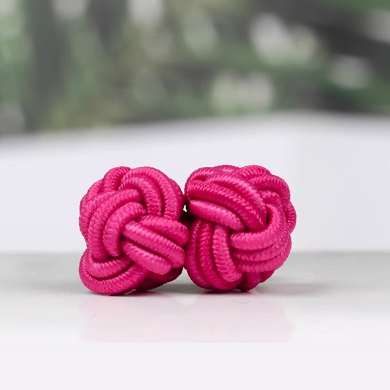 Manžetové knoflíčky textilní uzlíky levné barevné, ball, uzel Manžetové knoflíčky textilní uzlíky levné barevné, ball, uzel