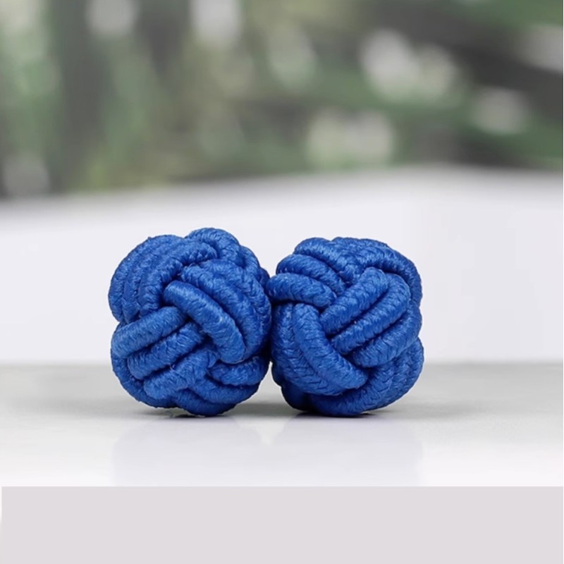 Manžetové knoflíčky textilní uzlíky levné barevné, ball, uzel Manžetové knoflíčky textilní uzlíky levné barevné, ball, uzel