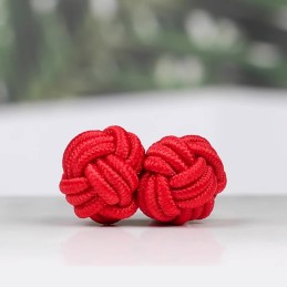 Spinki do mankietów materiałowe węzełki tanie kolorowe, ball, węzełek