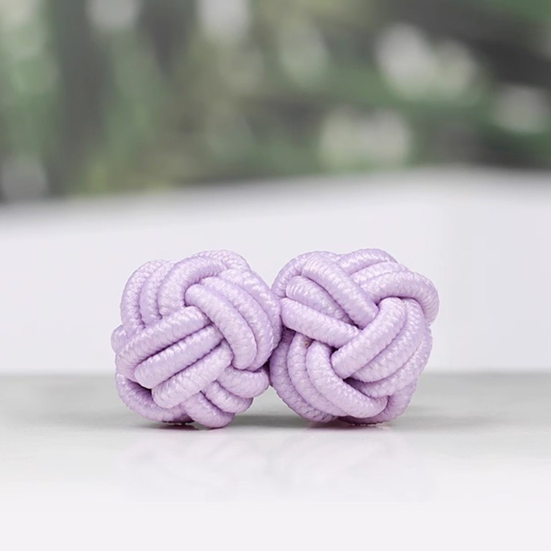 Manžetové knoflíčky textilní uzlíky levné barevné, ball, uzel Manžetové knoflíčky textilní uzlíky levné barevné, ball, uzel