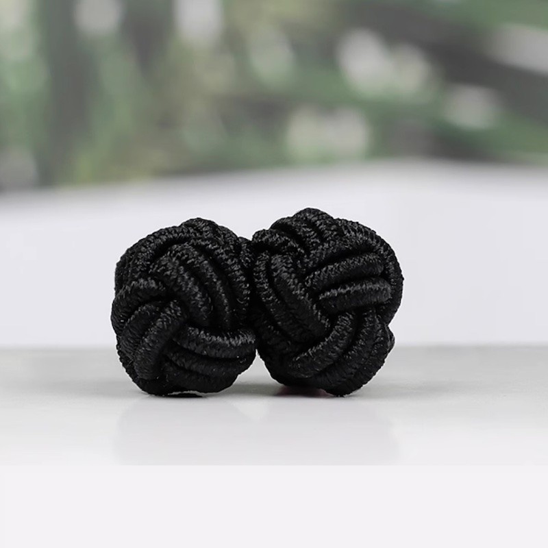 Manžetové knoflíčky textilní uzlíky levné barevné, ball, uzel Manžetové knoflíčky textilní uzlíky levné barevné, ball, uzel