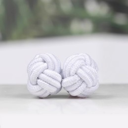 Spinki do mankietów materiałowe węzełki tanie kolorowe, ball, węzełek