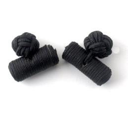 Manžetové gombíky textilné rôznofarebné lacné uzlík valček