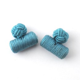 Manžetové gombíky textilné rôznofarebné lacné uzlík valček