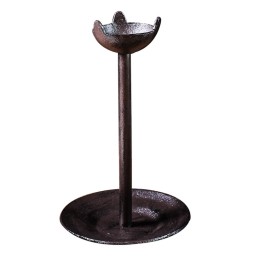 Liatinový svietnik, masívny, stojan na sviečku, vintage