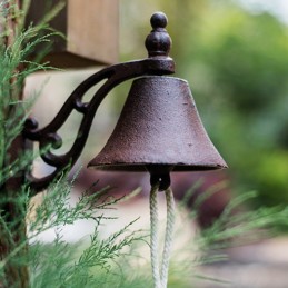 Öntöttvas házharang, falra szerelhető, függeszthető, vintage