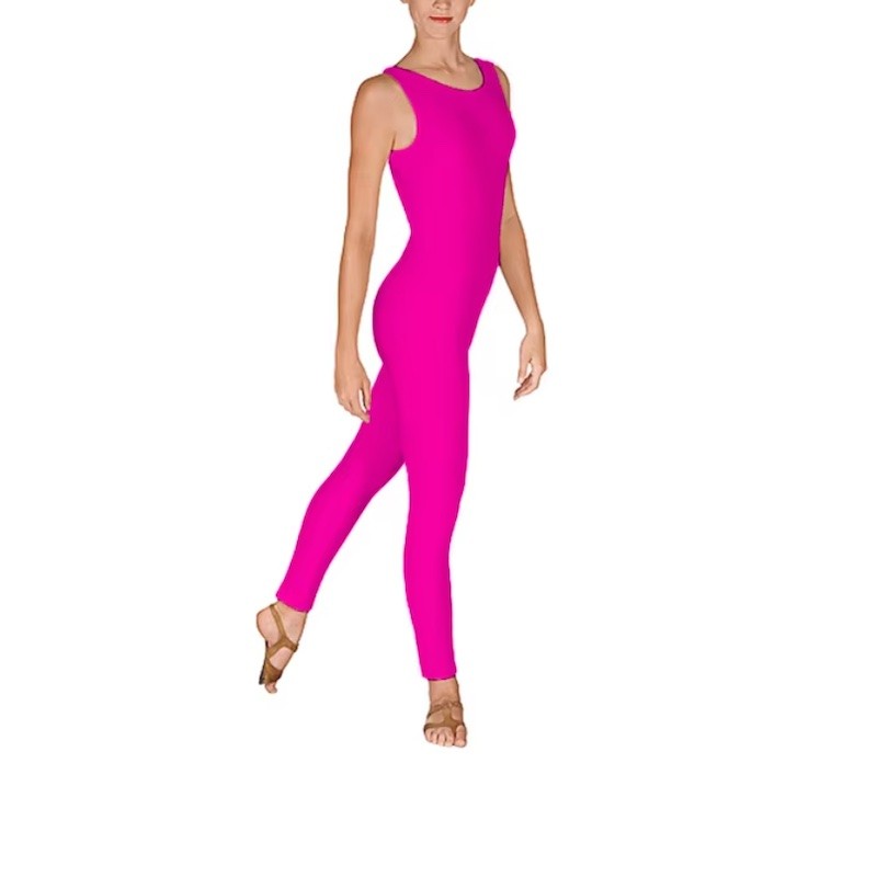 Dámský elastický dres, overal bez rukávů na cvičení, jógu, sport