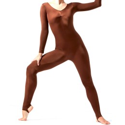Długi kombinezon damski pod piętę, do ćwiczeń, jogi, tańca, lycra