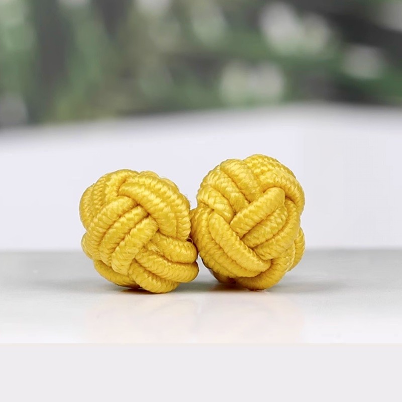 Manžetové knoflíčky textilní uzlíky levné barevné, ball, uzel Manžetové knoflíčky textilní uzlíky levné barevné, ball, uzel