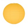 Lampion papírový kulatý dekorativní tmavě žlutý, medový 30cm